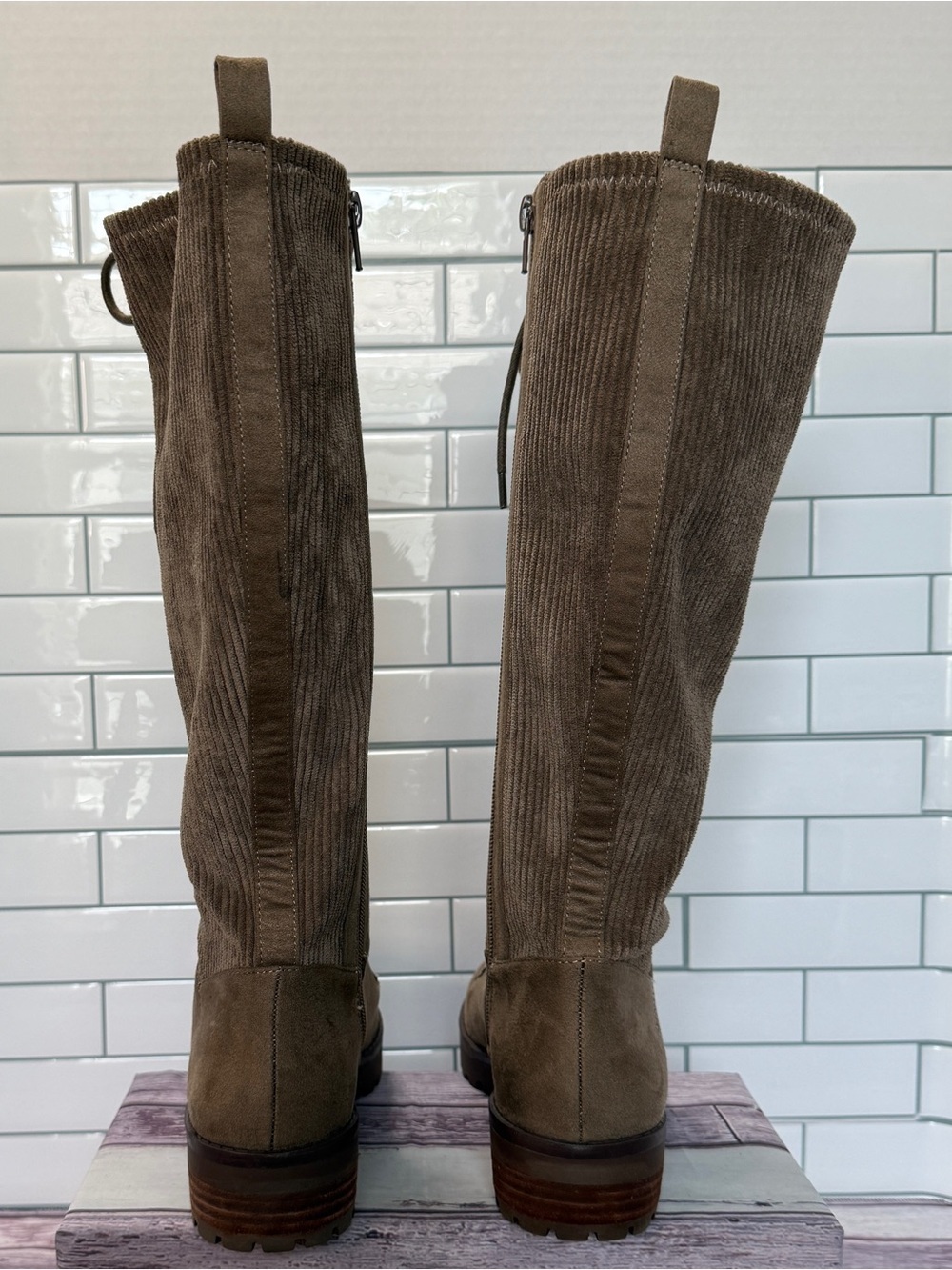 Crown Vintage Anaben knee high combat boots size 6M. MSRP $140 - Picture 5 of 10